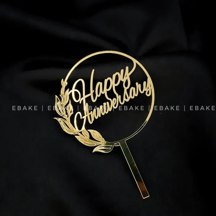 Happy Anniversary Cake Topper