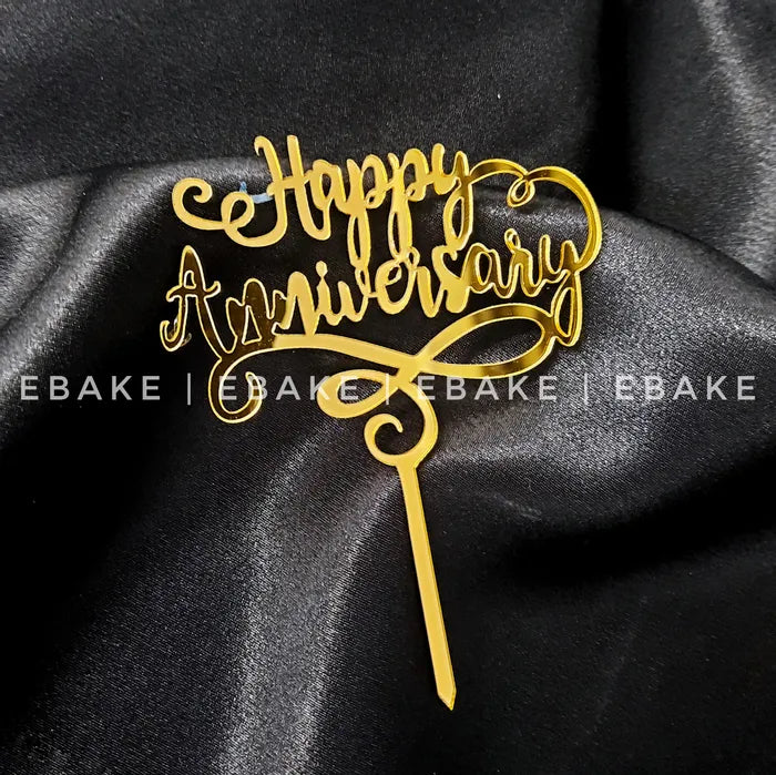 Happy Anniversary Cake Topper