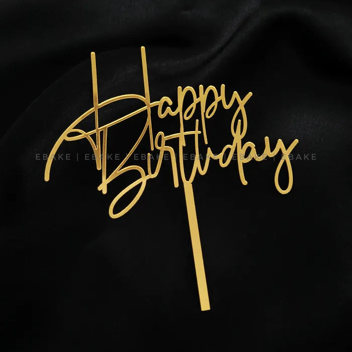 Happy Birthday Cake Topper