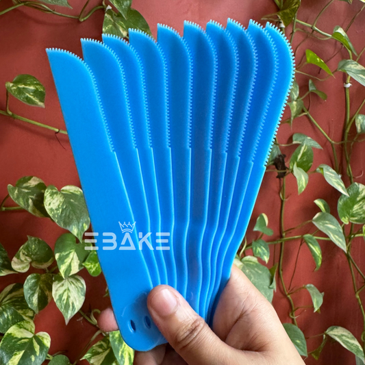 Plastic Knife Blue / Thick Fondant Knife (Set of 10)