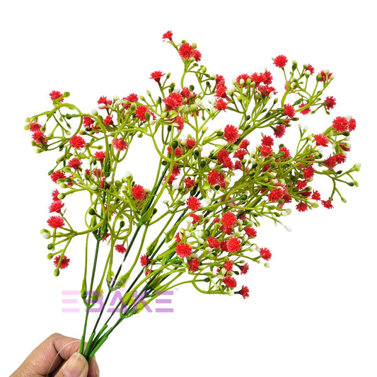 A1352 Artificial Baby's Breath Filler Bunch - Red