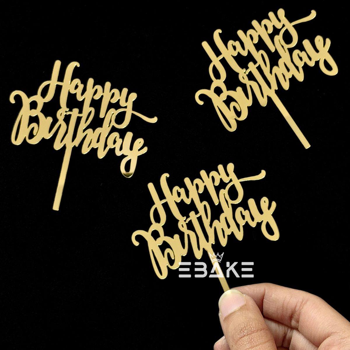 Happy Birthday Mini Topper (Set of 10 Pieces)