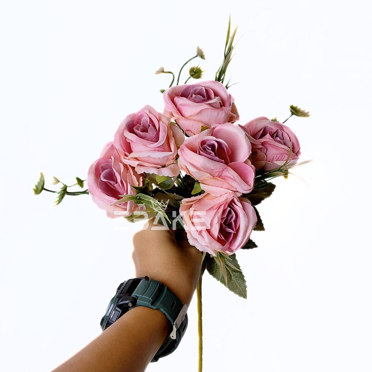 A1820 Rose Bunch With Fillers (Shaded Salmon)