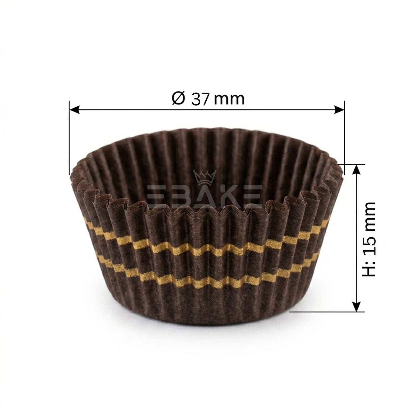 Ferrero Rocher Brown Chocolate Liner (100 Pieces) Truffle Liner - Chocolate Paper Cups