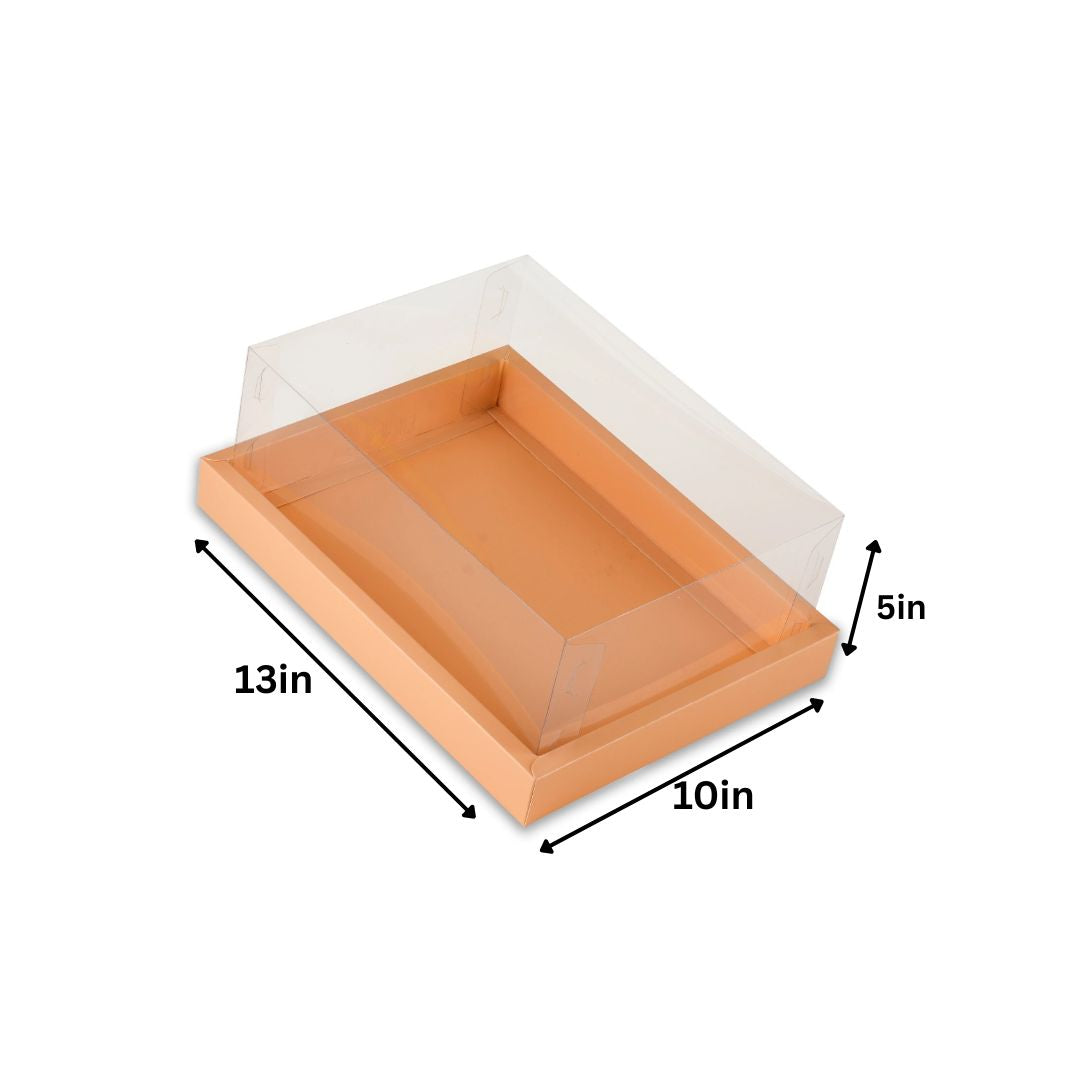 Peach Full Display Hamper Box (Set of 2) 10*13*5