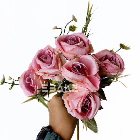 A1820 Rose Bunch With Fillers (Shaded Salmon)