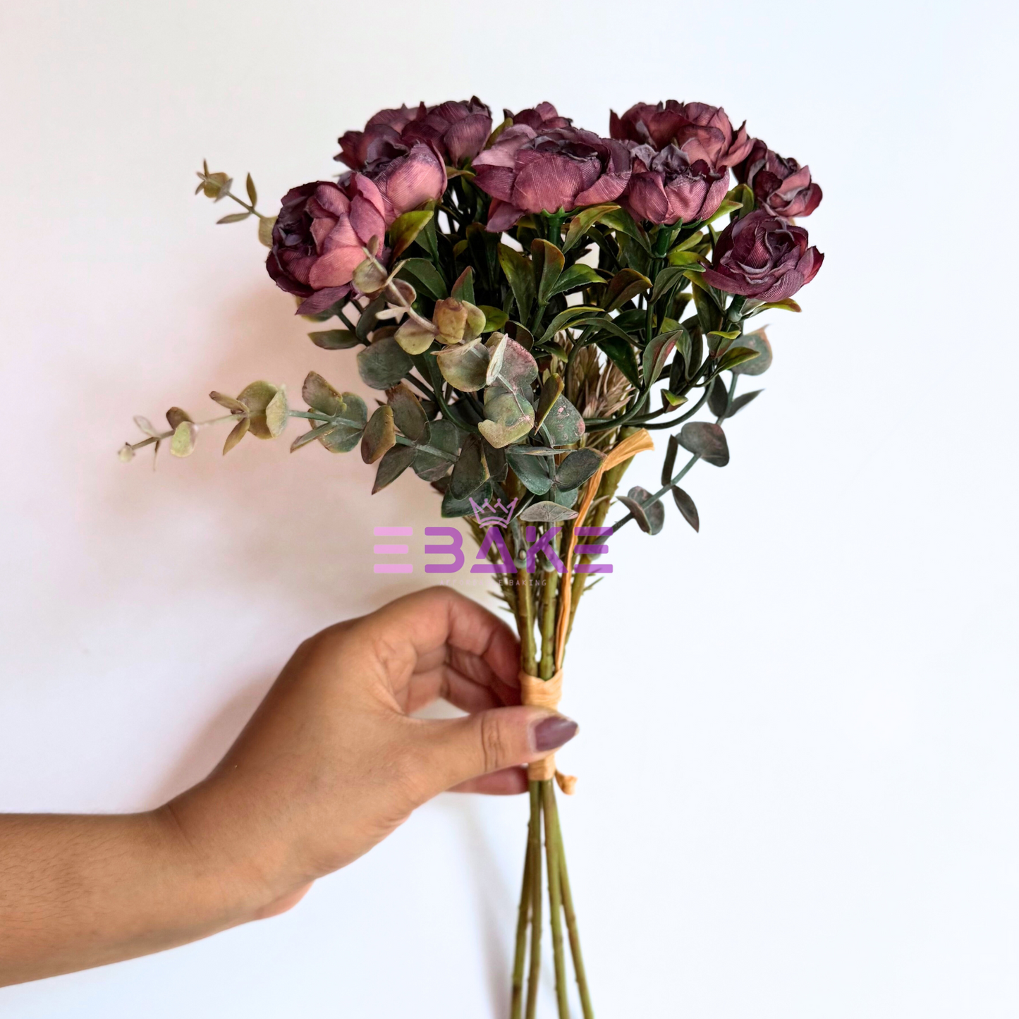 A1487 Premium Dried Finish Camelia Bunch - Wine