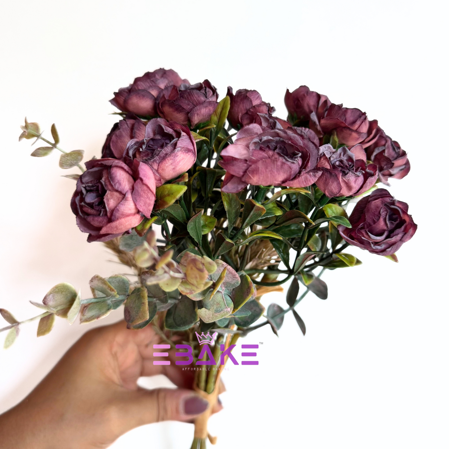 A1487 Premium Dried Finish Camelia Bunch - Wine