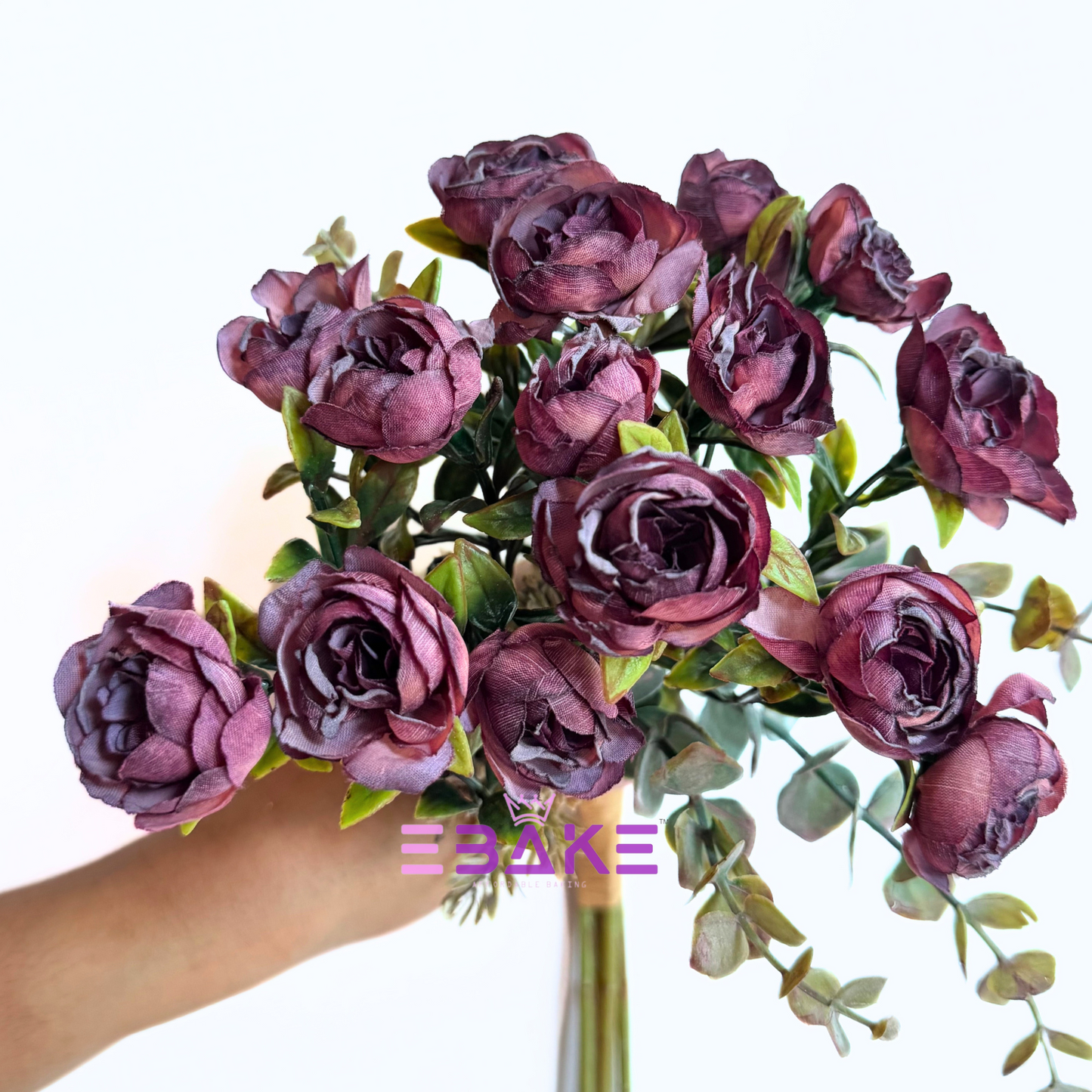 A1487 Premium Dried Finish Camelia Bunch - Wine