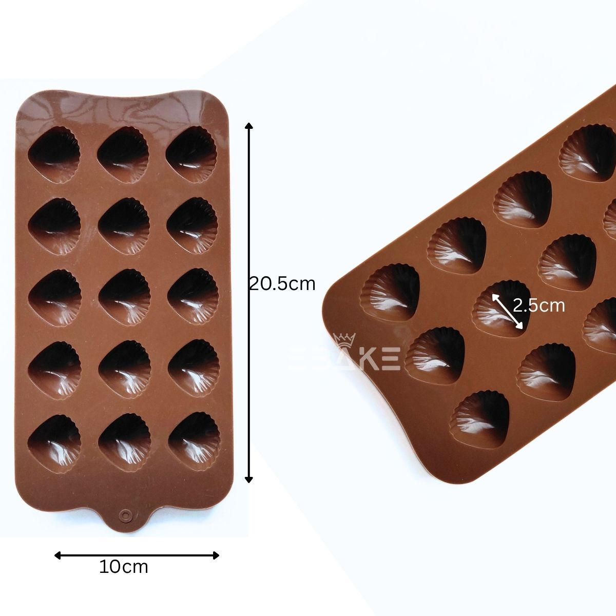 15 Cavity Sea Shell Chocolate Silicone Mould