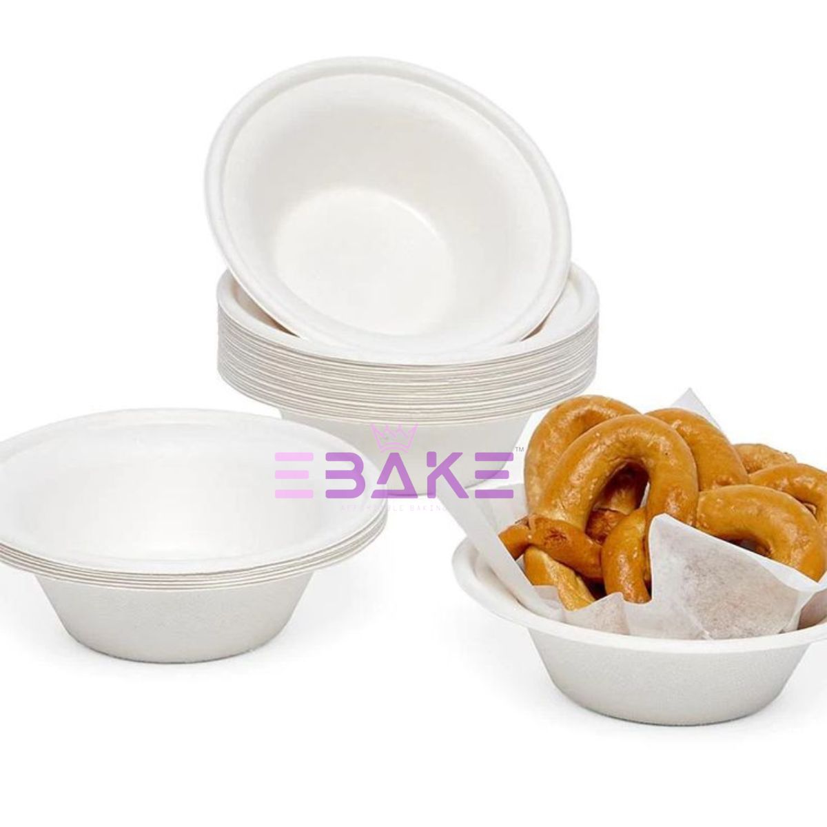 Disposable Paper Bowls 240ml (Bagasse)