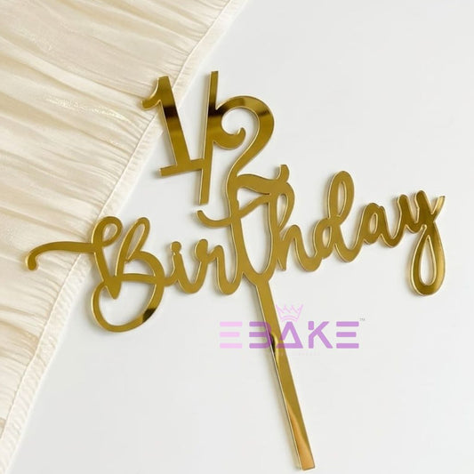 My Half Birthday Cake Topper (1/2 Birthday)