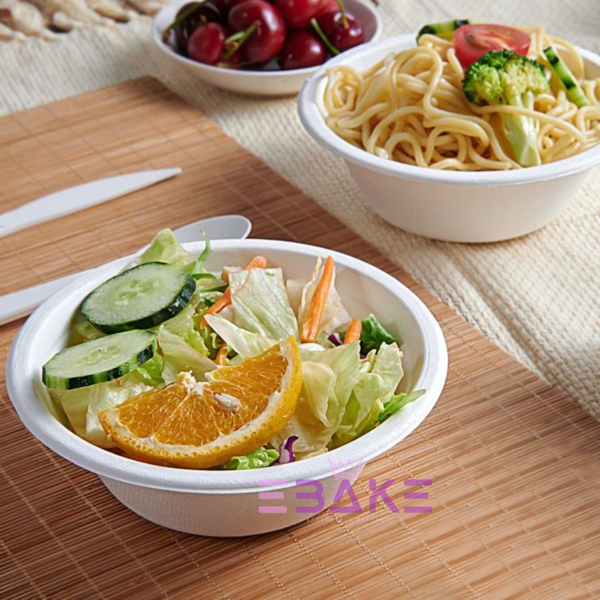 Disposable Paper Bowls 360ml (Bagasse)