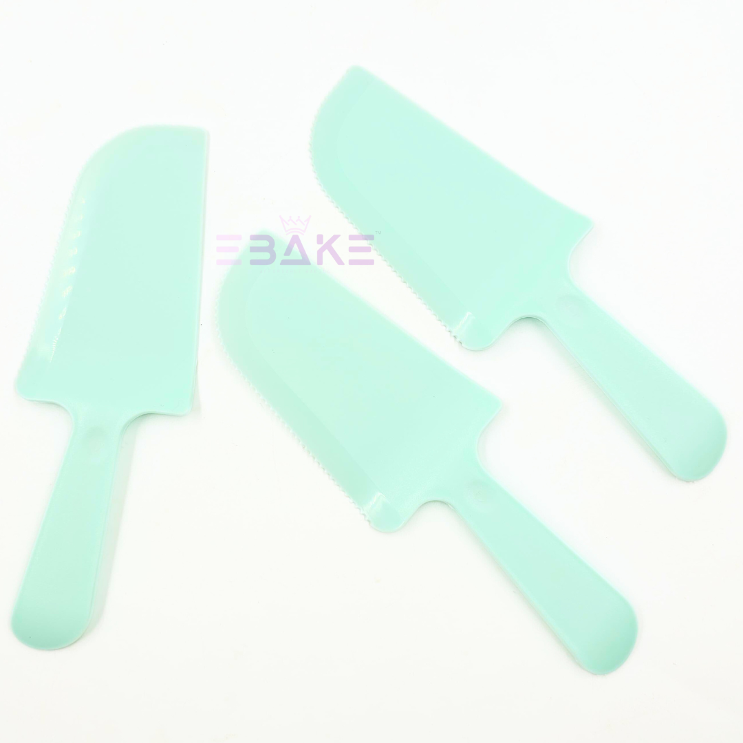 Pastel Green Cake Knife - Cut & Serve (Cutter/Slicer/Server - Single Piece)