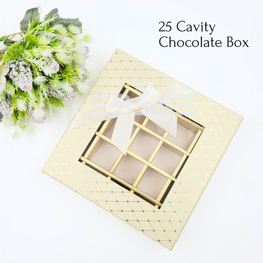 25 Cavity Imported Chocolate Box (Single Piece) - A456