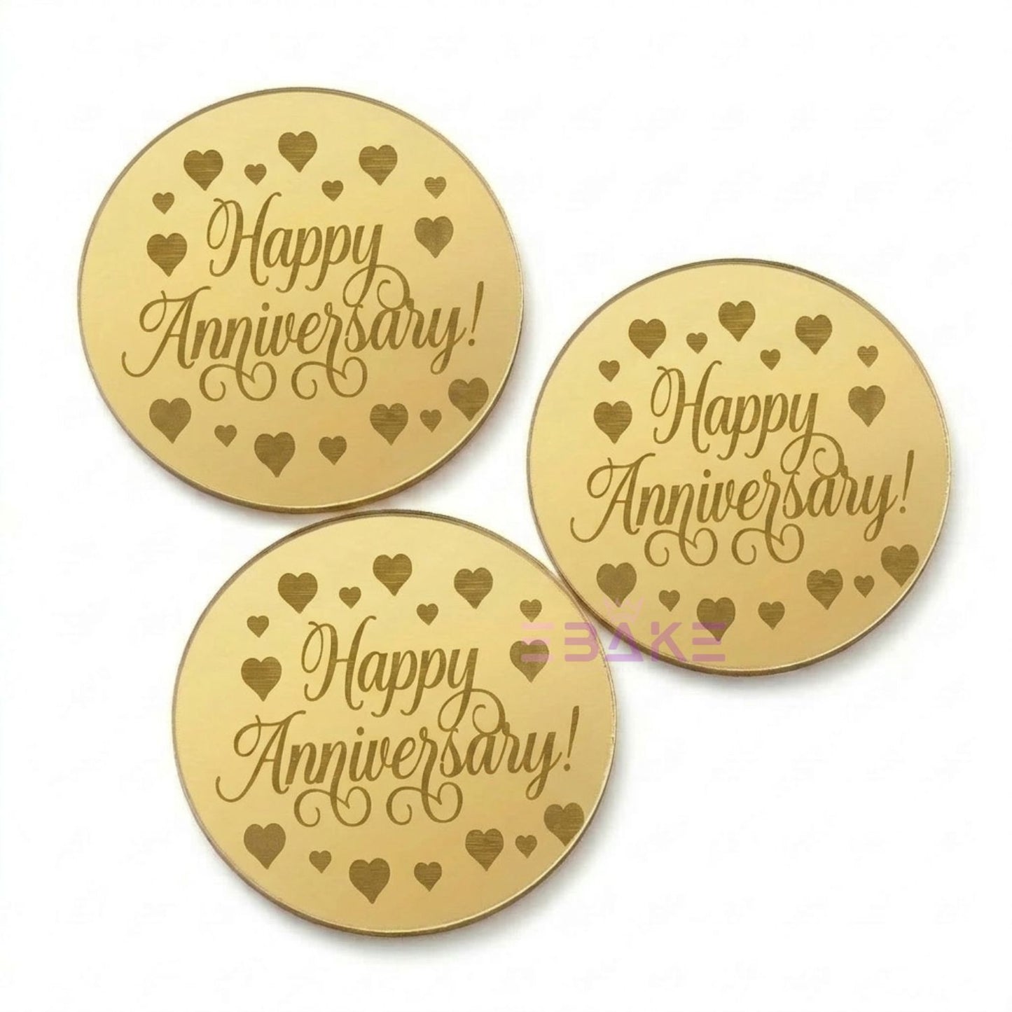 Happy Anniversary Coin Topper 2" (Set of 10)