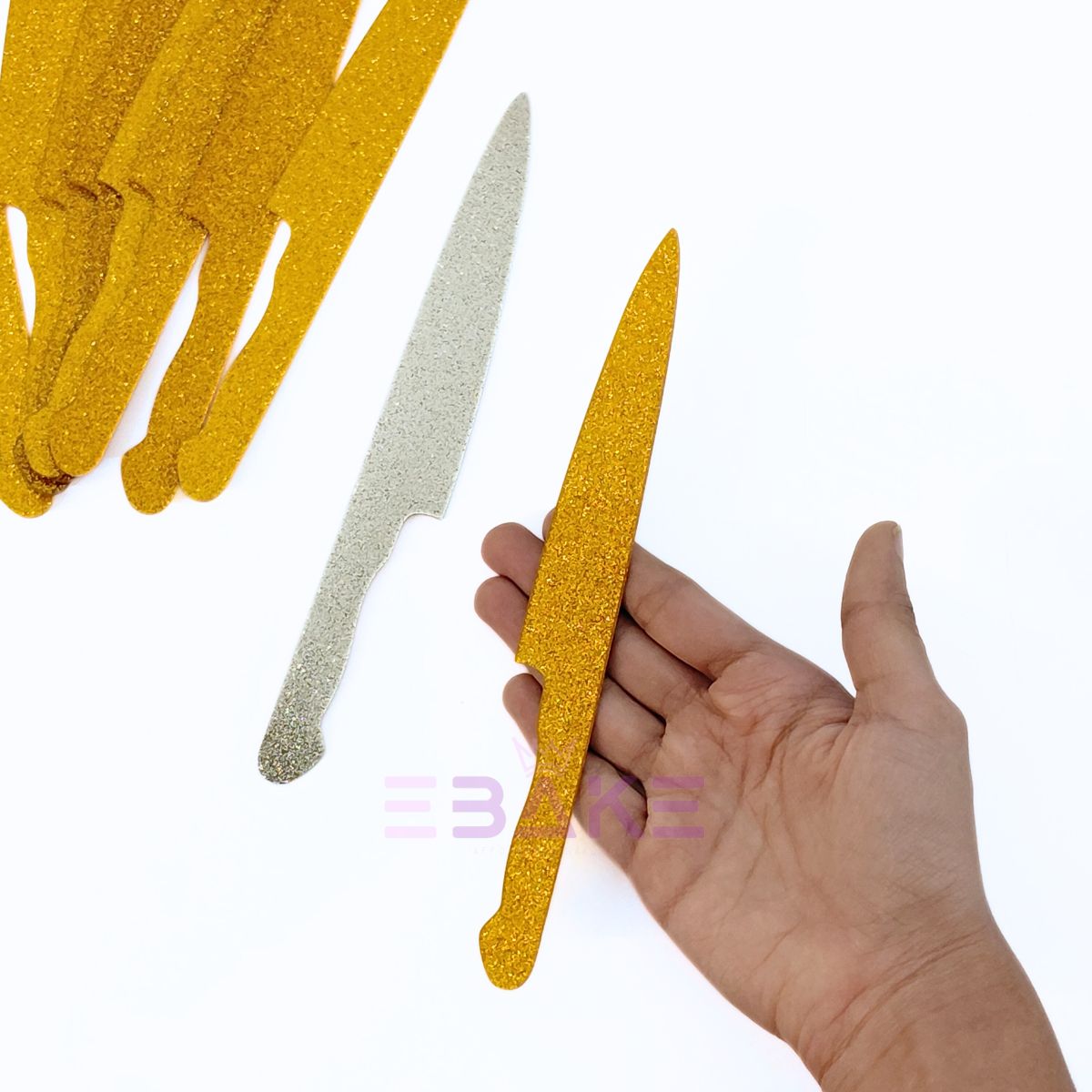 Acrylic Cake Knife- Set of 10 (Minor Bend -Sale Item)