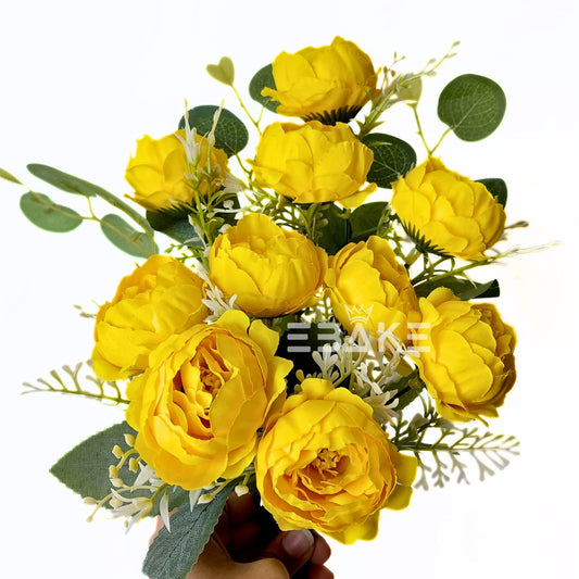 A1824 Peony Bunch With Fillers (Yellow)