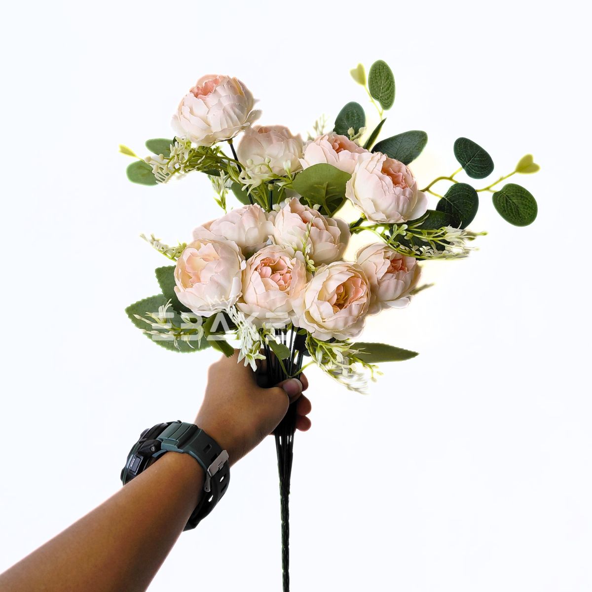 A1825 Peony Bunch With Fillers (Light Peach Mix)