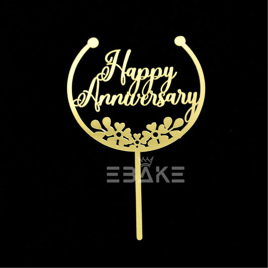 Happy Anniversary Cake Topper