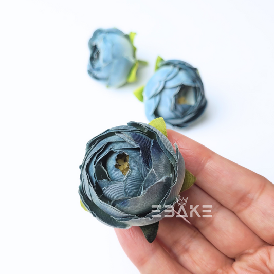 Small Peony - A1117 Marble Blue