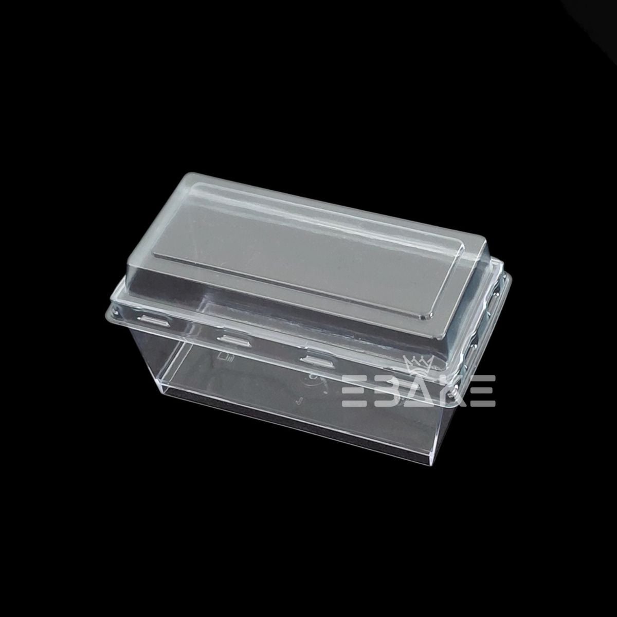 Mini Rectangle Acrylic Dessert Box / Cake Tub With Lid (Set of 5)