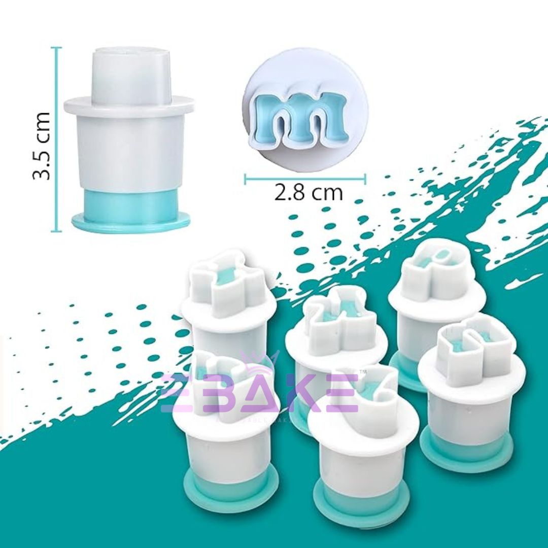 Alphabets Cookie/Fondant Plunger Cutter Lowercase