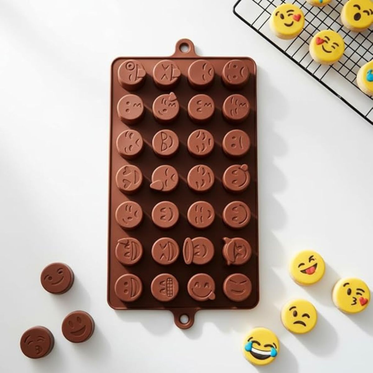28 Cavity Emoji Chocolate Silicone Mould