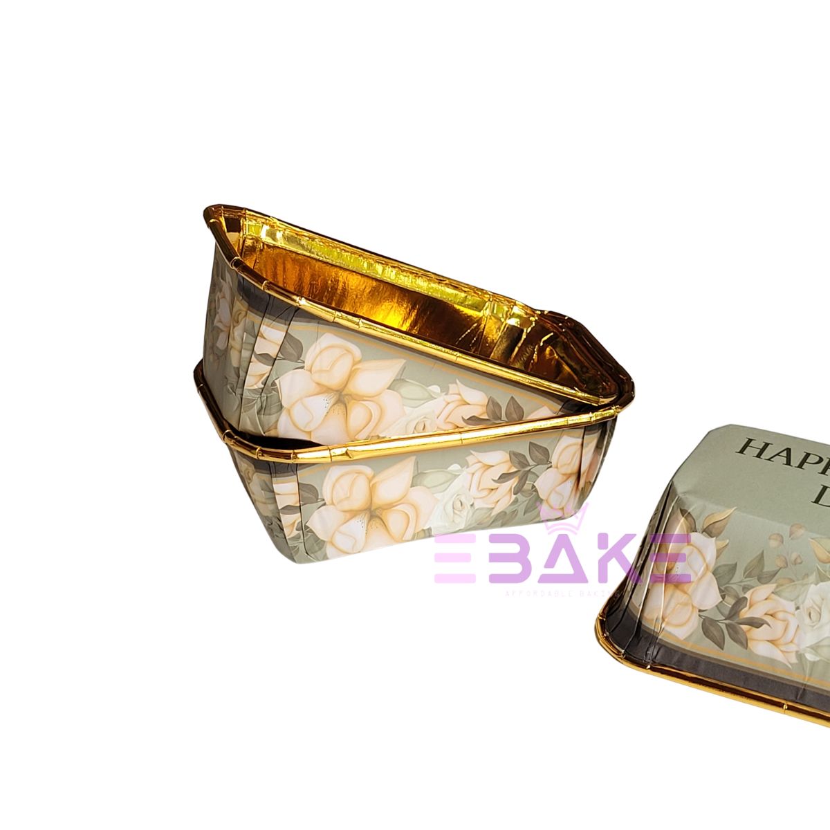 Printed Bake and Serve Mini Loaf Cake Mould (Set of 50 Pieces)
