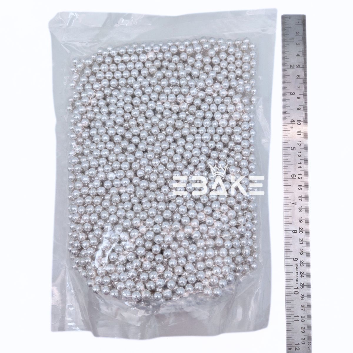 Silver Sugar Balls (Sprinkles) 8 mm