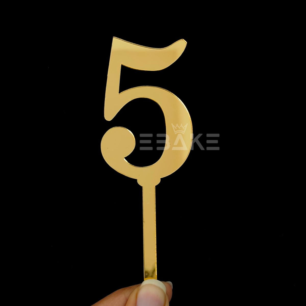 Number 5 Cake Topper 4.5inch