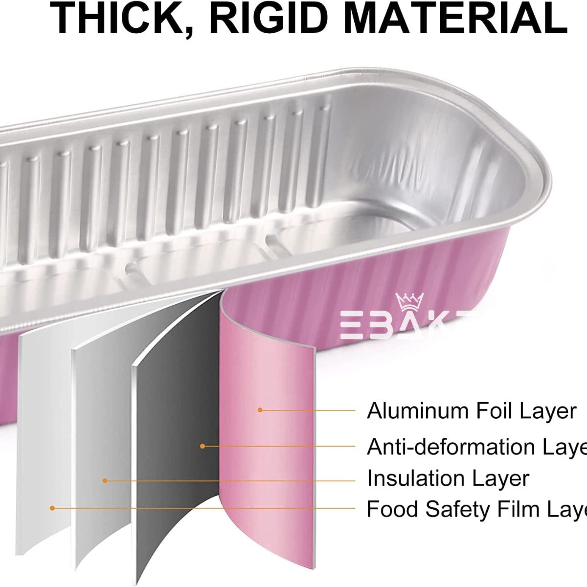 Lilac Aluminium Foil Mini Loaf Pans With Lids