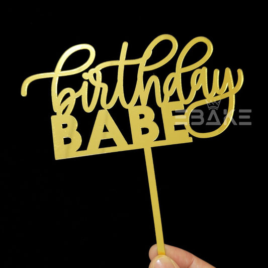 Birthday Babe Cake Topper