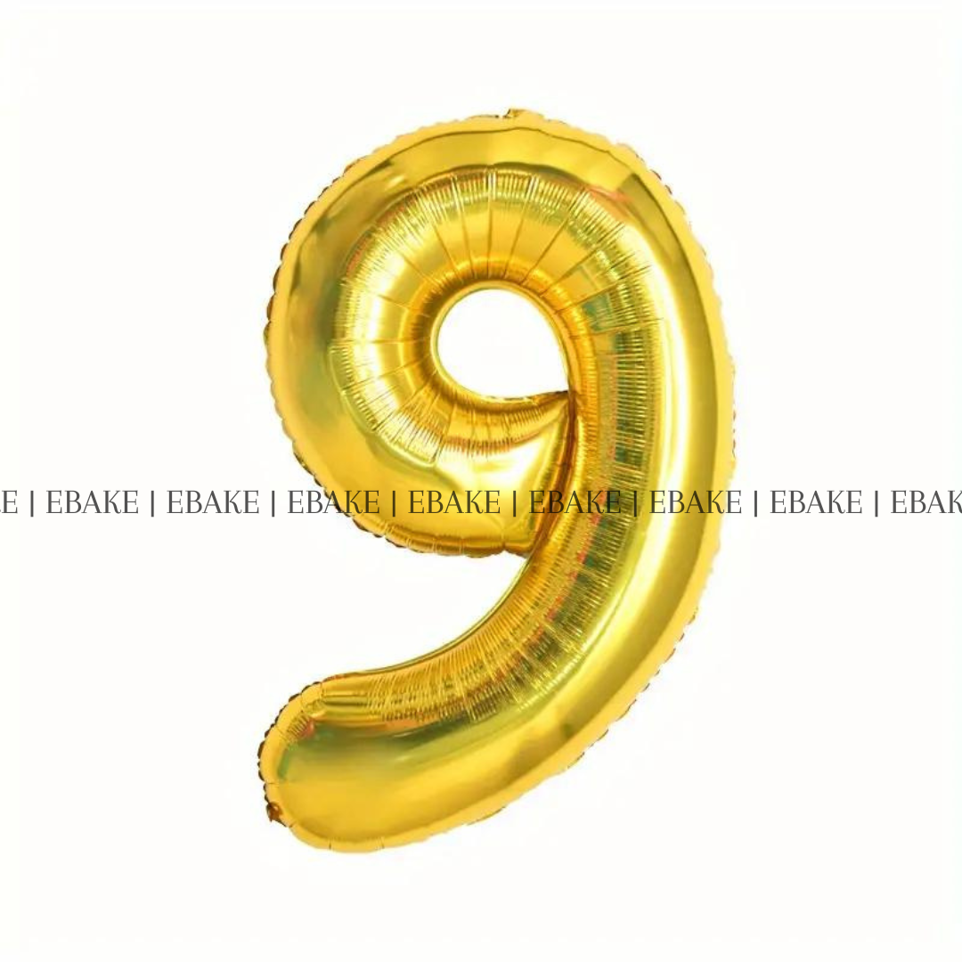 Number Foil Balloons Gold 16 Inch Single Piece