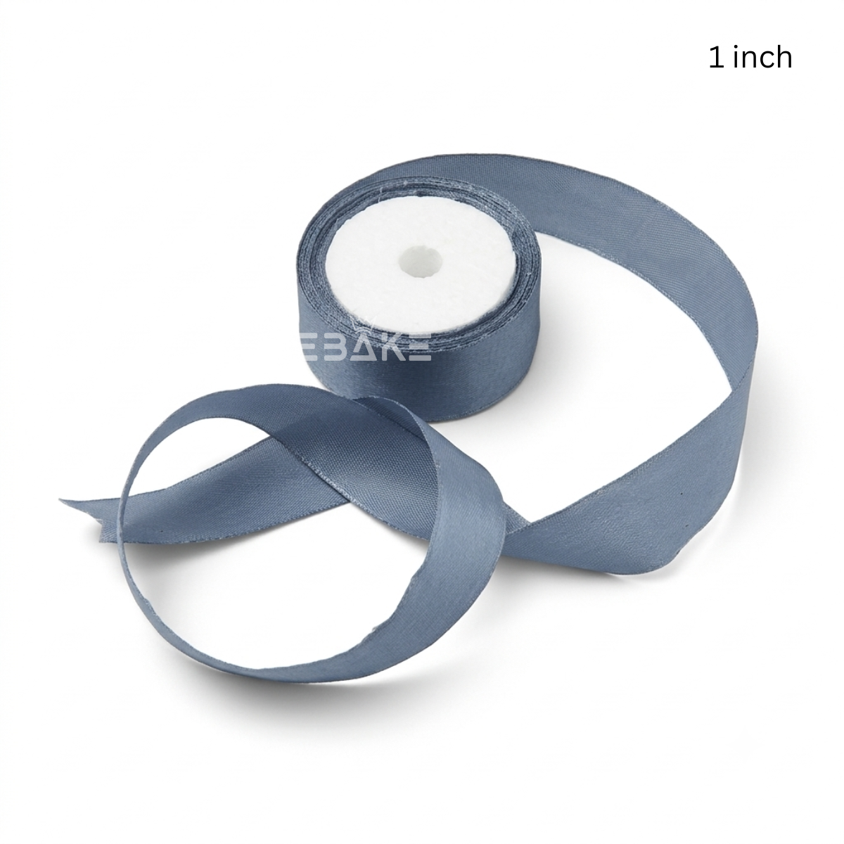 Grey Satin Ribbon 1 Inch (Single Piece)
