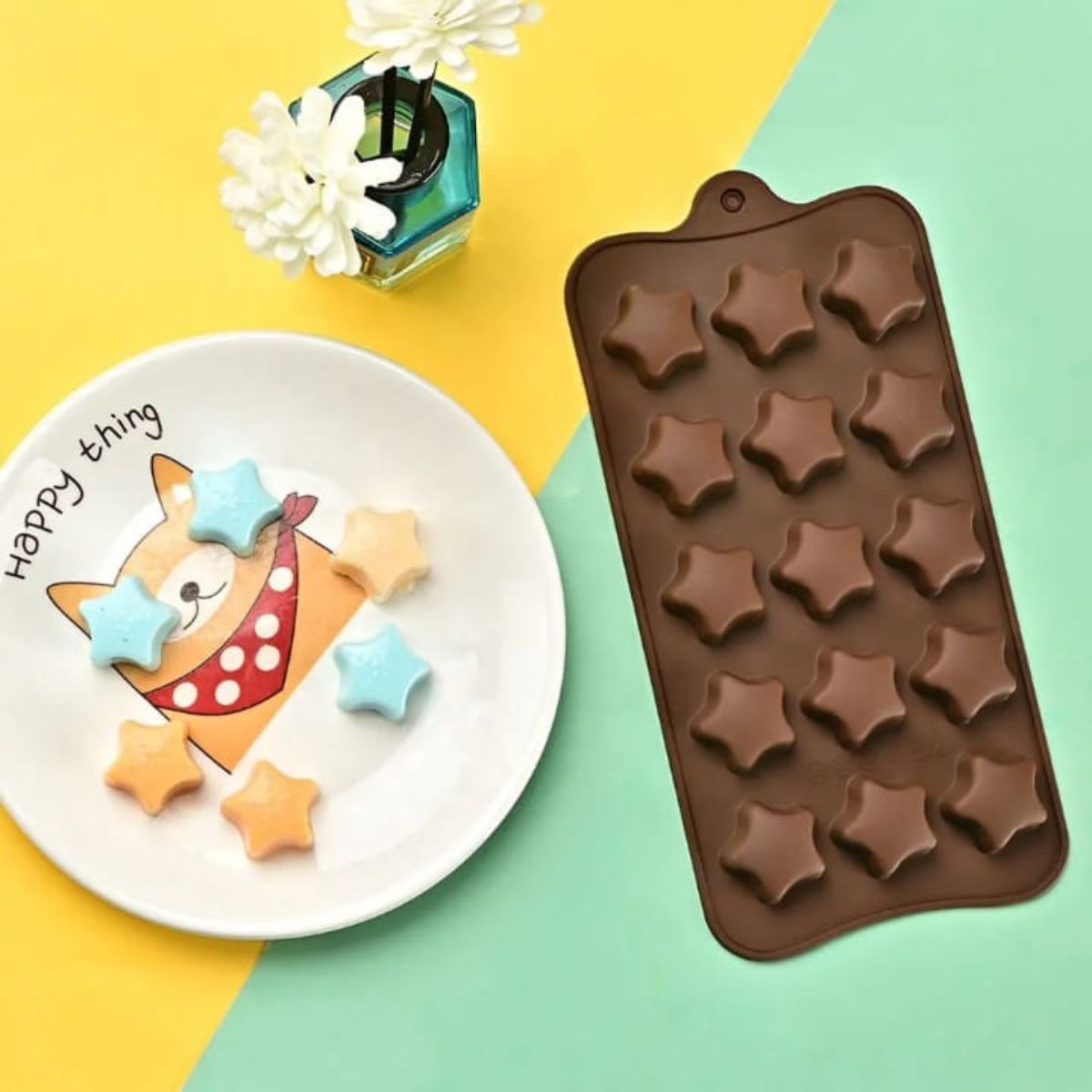 15 Cavity Star Chocolate Silicone Mould