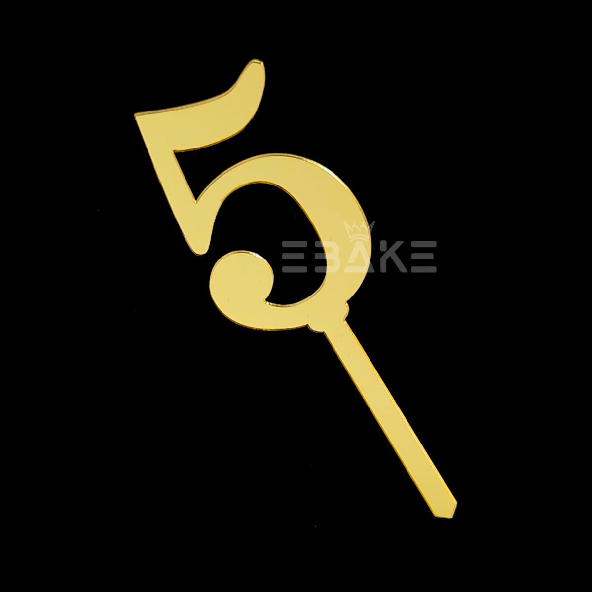 Number 5 Cake Topper 4.5inch