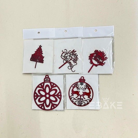 Christmas Cutout 3 Inches (Set of 5 Pcs) MDF MC01