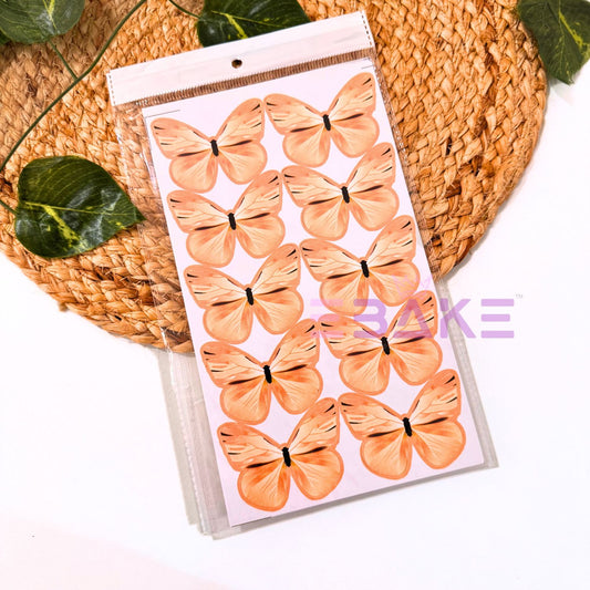 Paper Butterflies - Mango Yellow (Set of 10 Pieces) B001