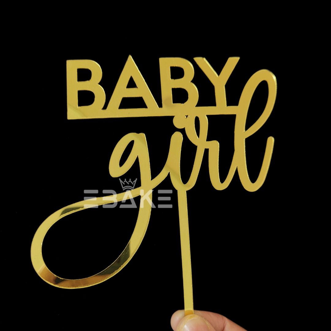 Baby Girl Cake Topper