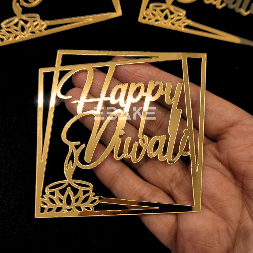 Happy Diwali 3 Inch Cutout (Set of 3) A580