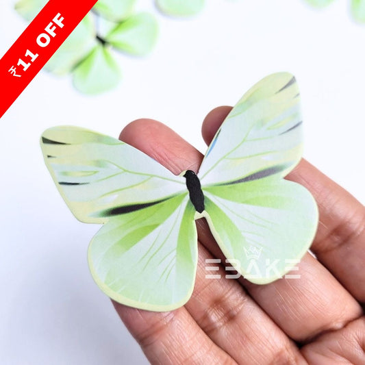 Paper Butterflies - Light Green (Set of 10 Pieces)