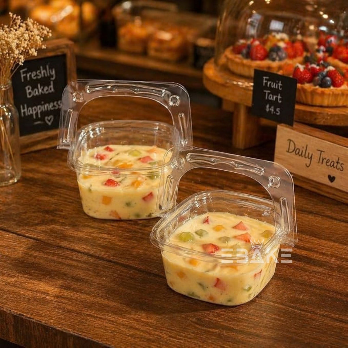 Transparent PET Container With Handle