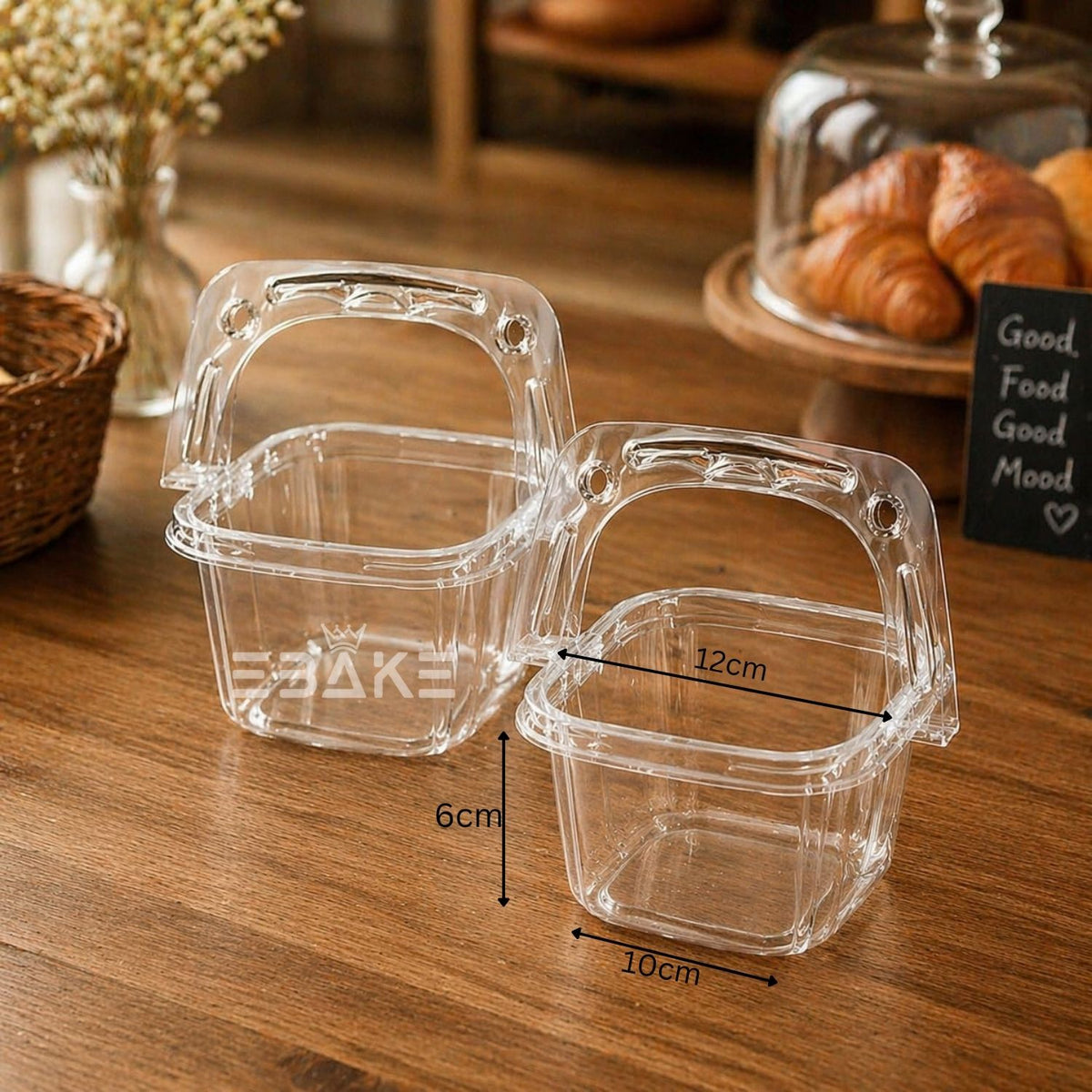Transparent PET Container With Handle
