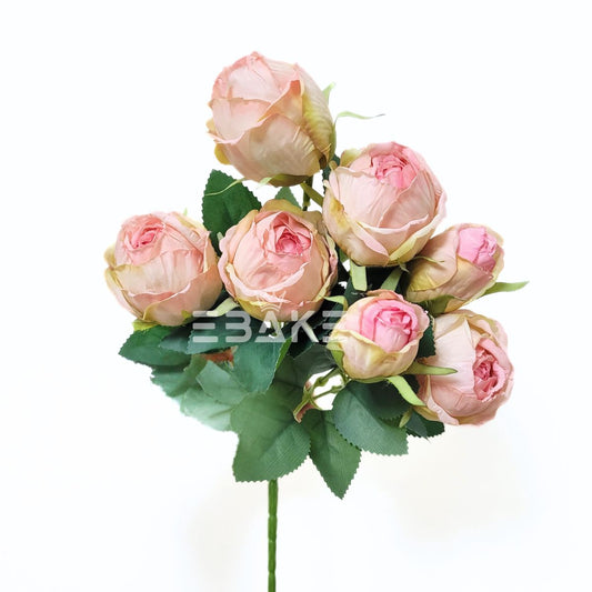 A1546 Premium Dried Finish Rose Bunch (Shaded Light Pink)
