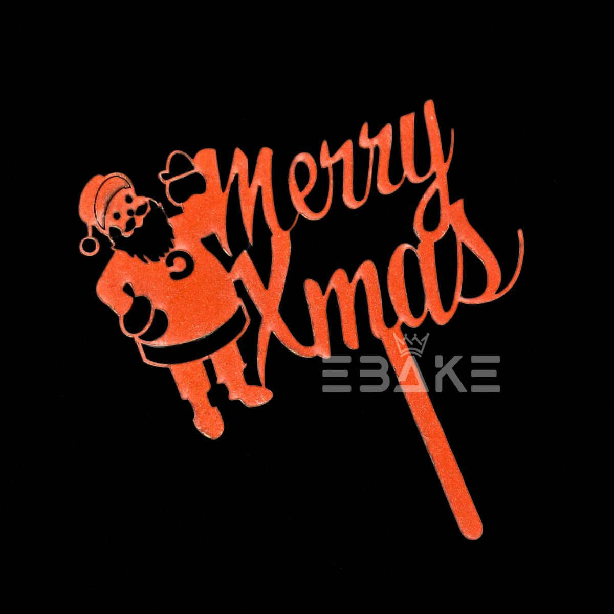 Merry Christmas Cake Topper MDF
