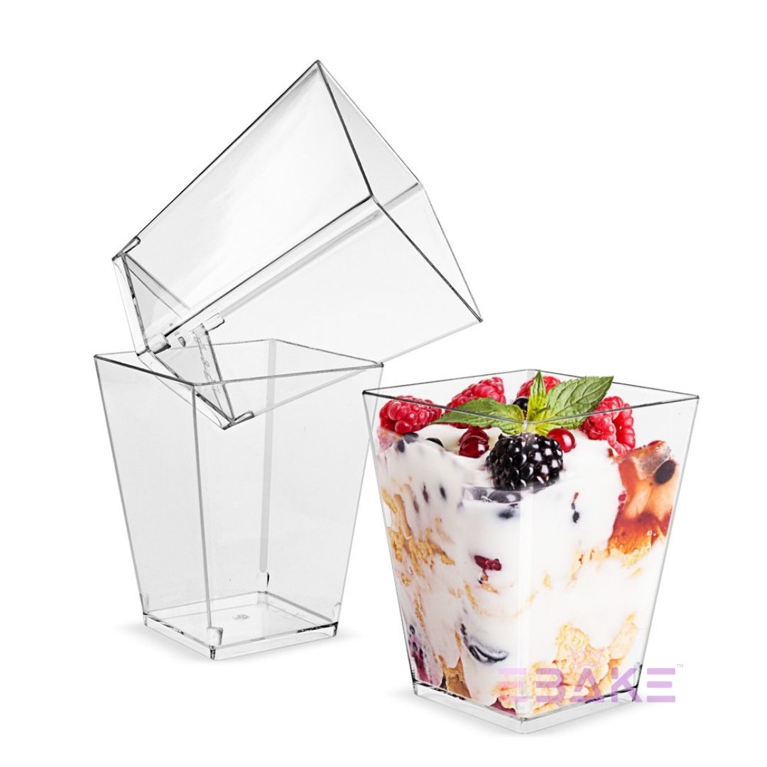Acrylic Dessert Cup With Lid / Mousse Cups (Set of 5)