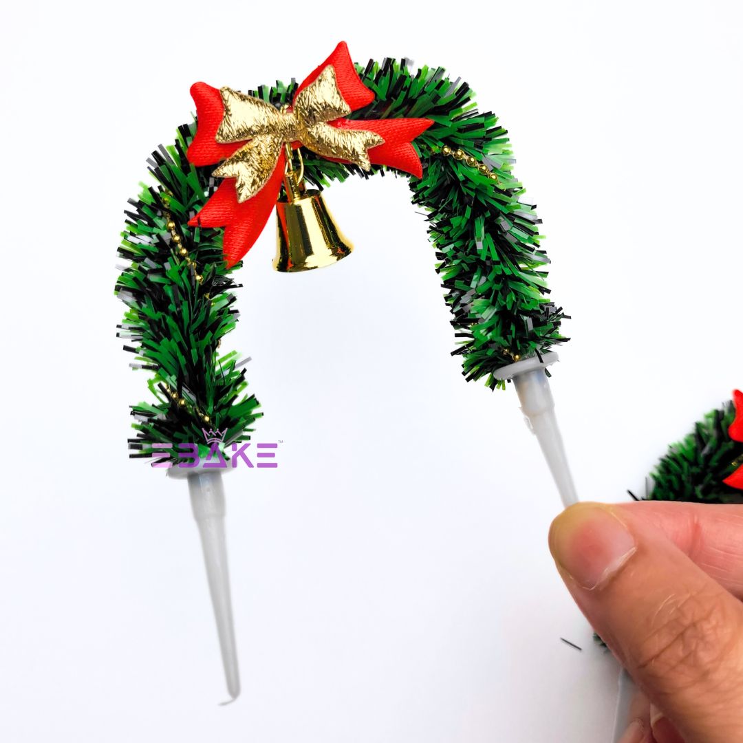 Merry Christmas Cake Topper Christmas Wreath Cake Decoration A1286