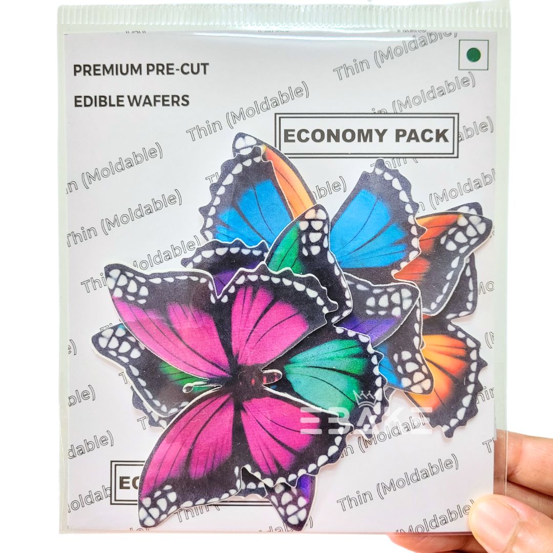 Edible Wafer Butterflies Large (8 Pieces)