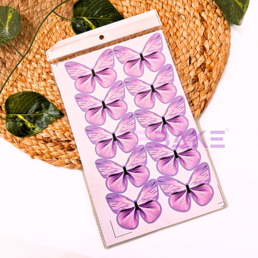 Paper Butterflies - Lavender (Set of 10 Pieces) B012